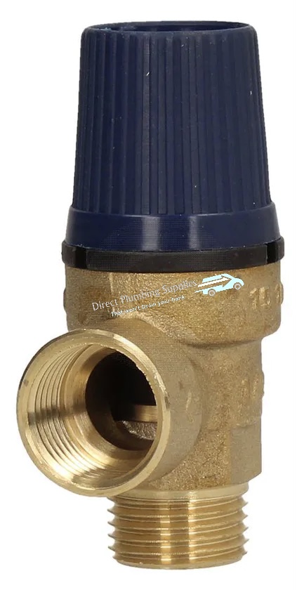 Yorhe 1/2″ Male x 1/2″ Female 3 Bar Safety Relief Valve