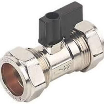 22mm Chrome Isolation Valve With Handle