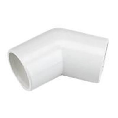 Solvent Overflow 45° Bend White