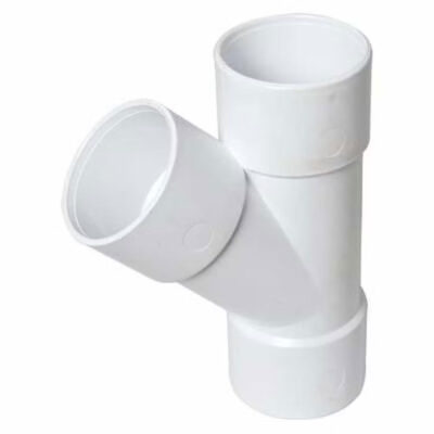 WASTE SOLVENT WELD 32MM 45 DEGREE TEE WHITE