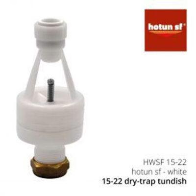 Hotun Dry Trap Tundish 15mm JG Speedfit x 22mm Compression White