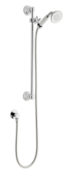 Showering Klassique Option 4 Triple Thermostatic Shower With Slide Rail Kit And Overhead Drencher