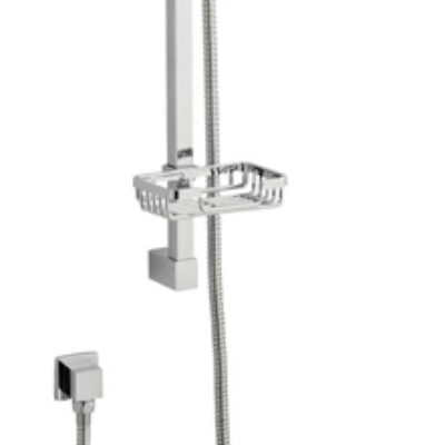 Showering Element Option 3 Thermostatic Concealed Shower With Adjustable Slide Rail Kit And Overhead Drencher
