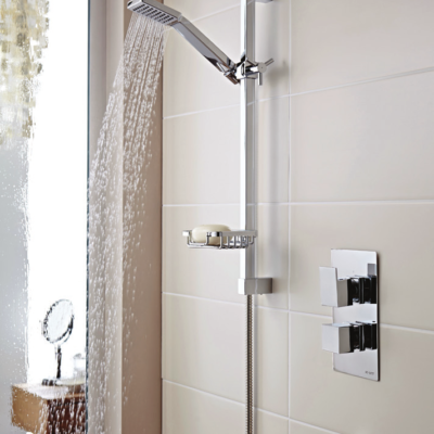 Showering Element Option 1 Thermostatic Concealed Shower With Adjustable Slide Rail Kit