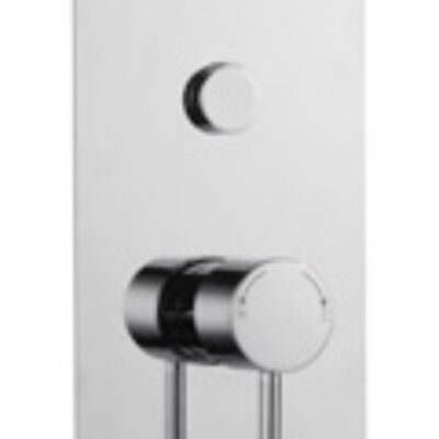 Showering Shower Valves Plan Single Round Push Button Concealed Thermostatic Valve