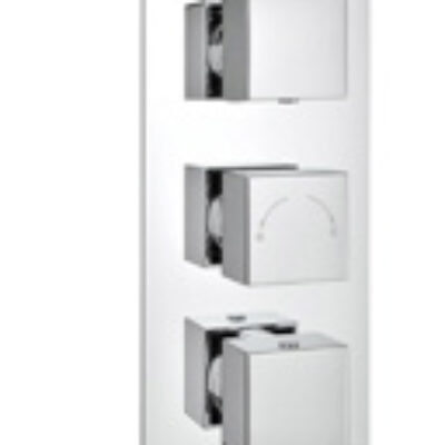 Showering Shower Valves Pure Triple Concealed Thermostatic Valve 3 Way