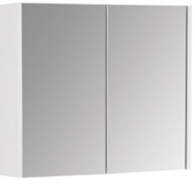 Furniture & Mirrors Purity 800mm Mirror Cabinet – White Gloss H 650 X W 800 X D 120