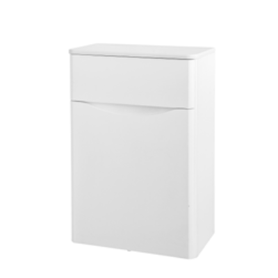 Furniture & Mirrors Arc 500mm Wc Unit – White Gloss H 756 X W 502 X D 263