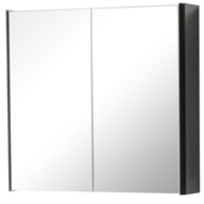Furniture & Mirrors Arc 600mm Mirror Cabinet – Matt Graphite H 600 X W 600 X D 160