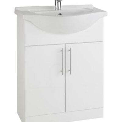 Furniture & Mirrors Encore 650mm Cabinet With Basin Depth 300mm, With Basin 440mm