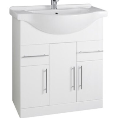 Furniture & Mirrors Encore 750mm Cabinet With Basin Depth 330mm, With Basin 485mm