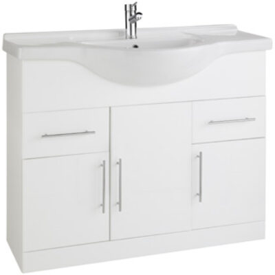 Furniture & Mirrors Encore 1050mm Cabinet With Basin Depth 330mm, With Basin 485mm